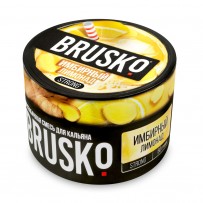 Бестабачная смесь BRUSKO Strong - Имбирный лимонад 50 гр